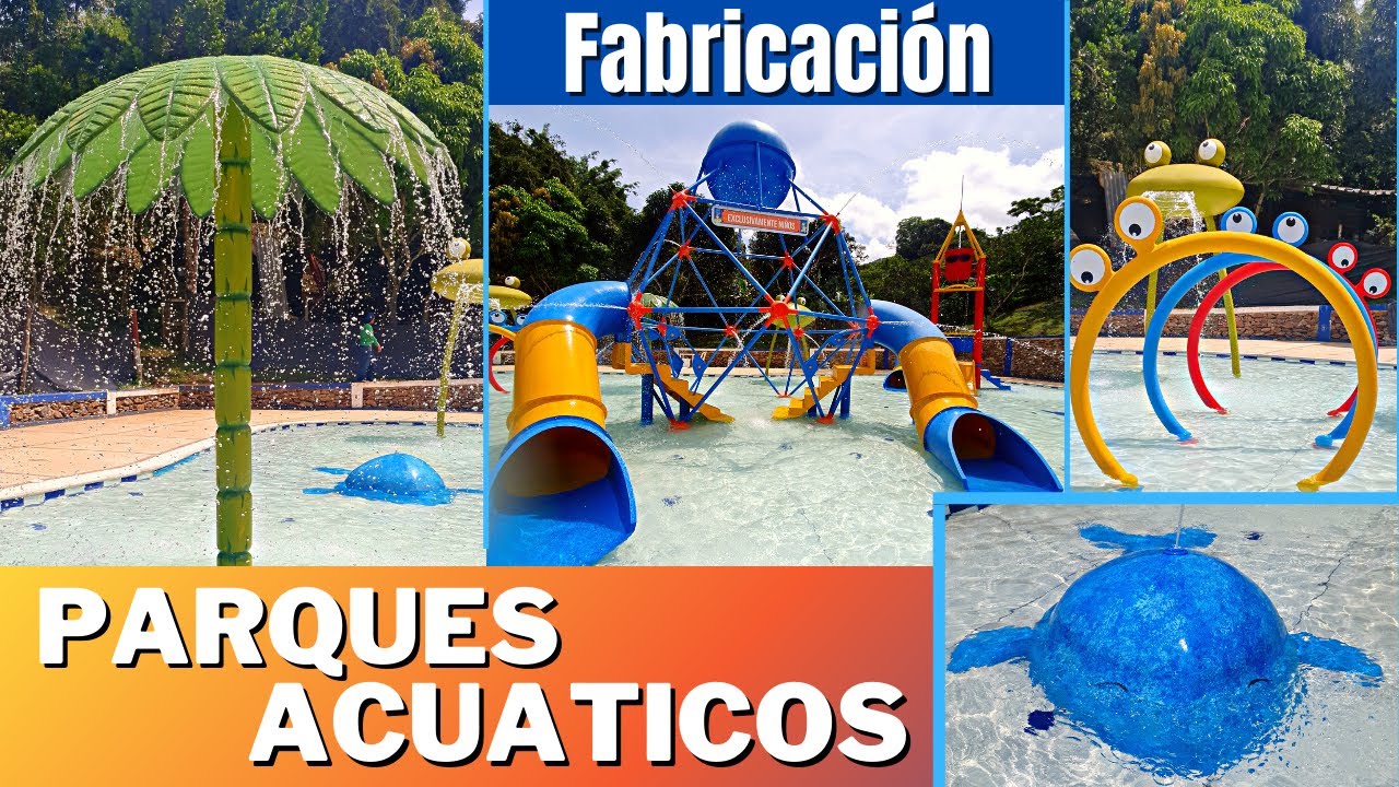 ✅  Construcción de ⚽ PARQUES Acuáticos 💦🏀 Colombia 🟨🟦🟥 FABRICACION de parques ACUATICOS INFANTILES.