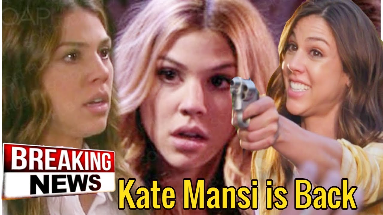 Today's BREAKING NEWS | Kate Mansi is Back , takes on a new role that shocks fans Days on peacock