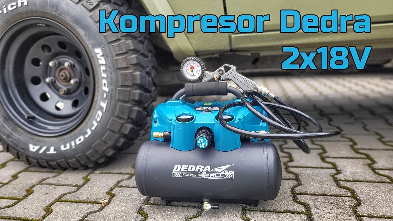 Dedra Kompresor 2x18V DED7077V - TEST