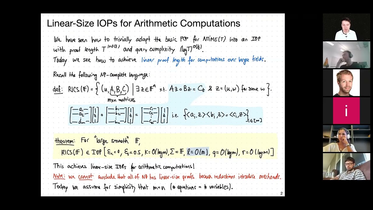 Lecture A.8: Linear-size IOP for Circuits - Alessandro Chiesa