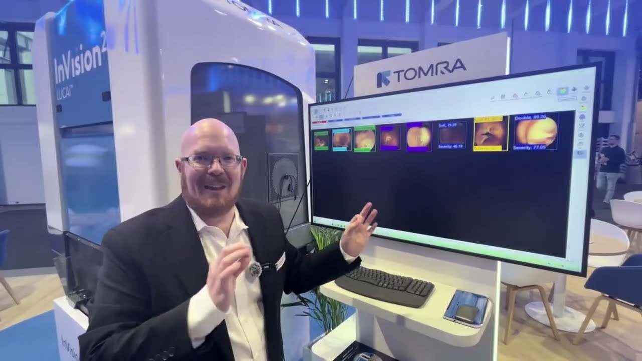 InVision2 в действии: демонстрация высокоточной сортировки фруктов.