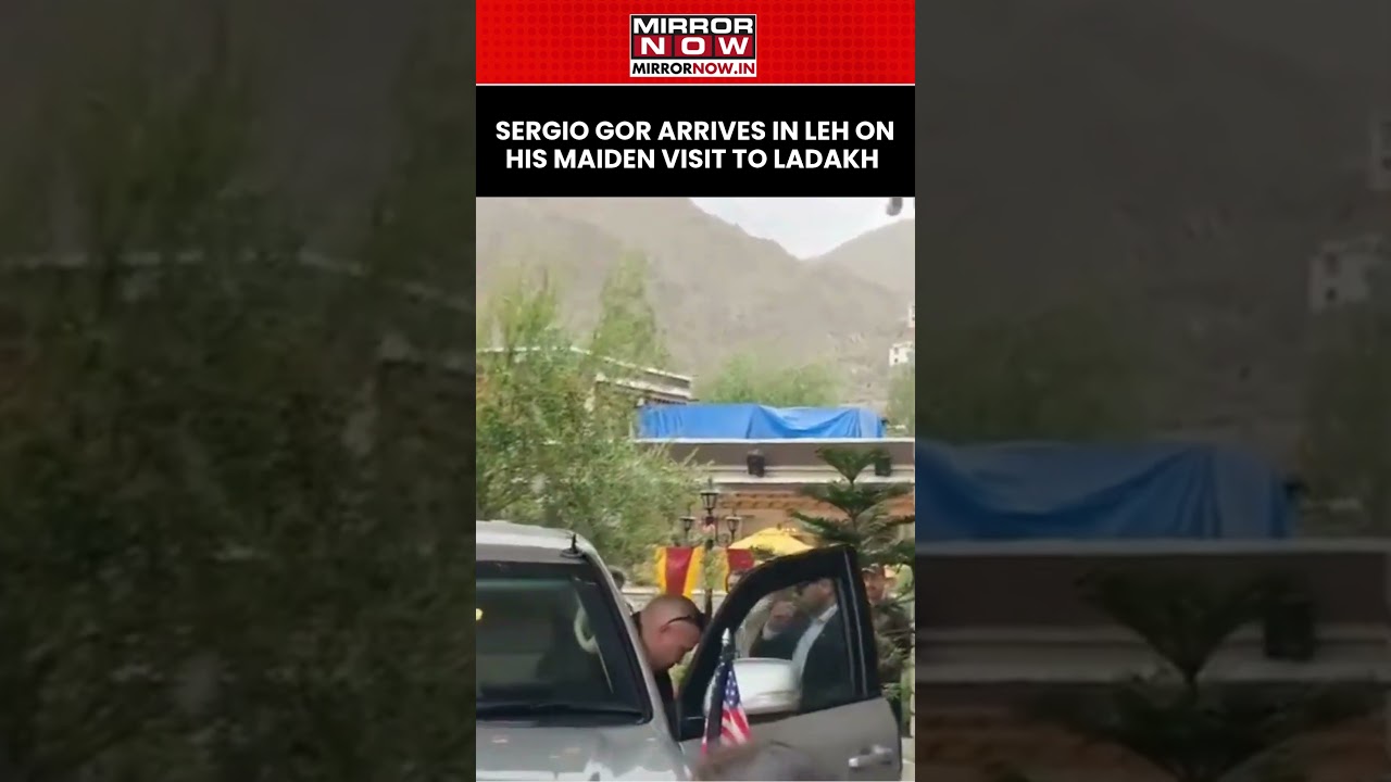 US Ambassador To India Sergio Gor Arrives In Leh On His Maiden Visit To Ladakh #shorts