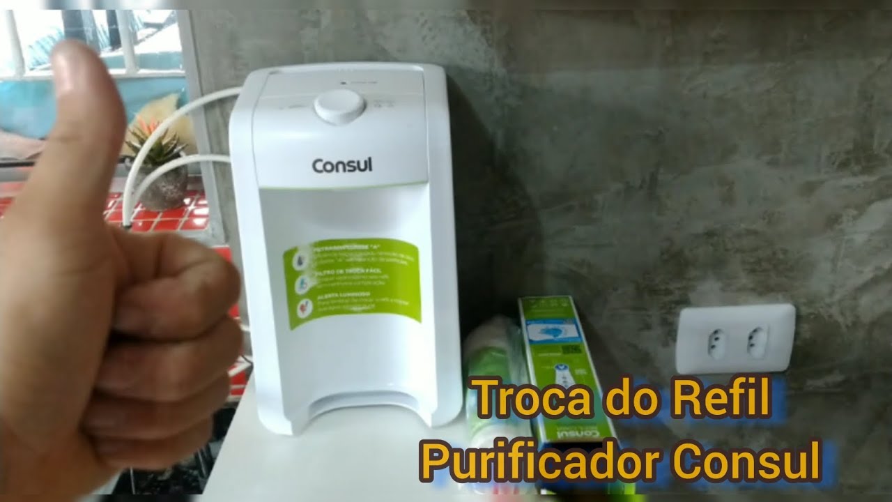 Purificador Consul CPB31A como trocar Refil do filtro