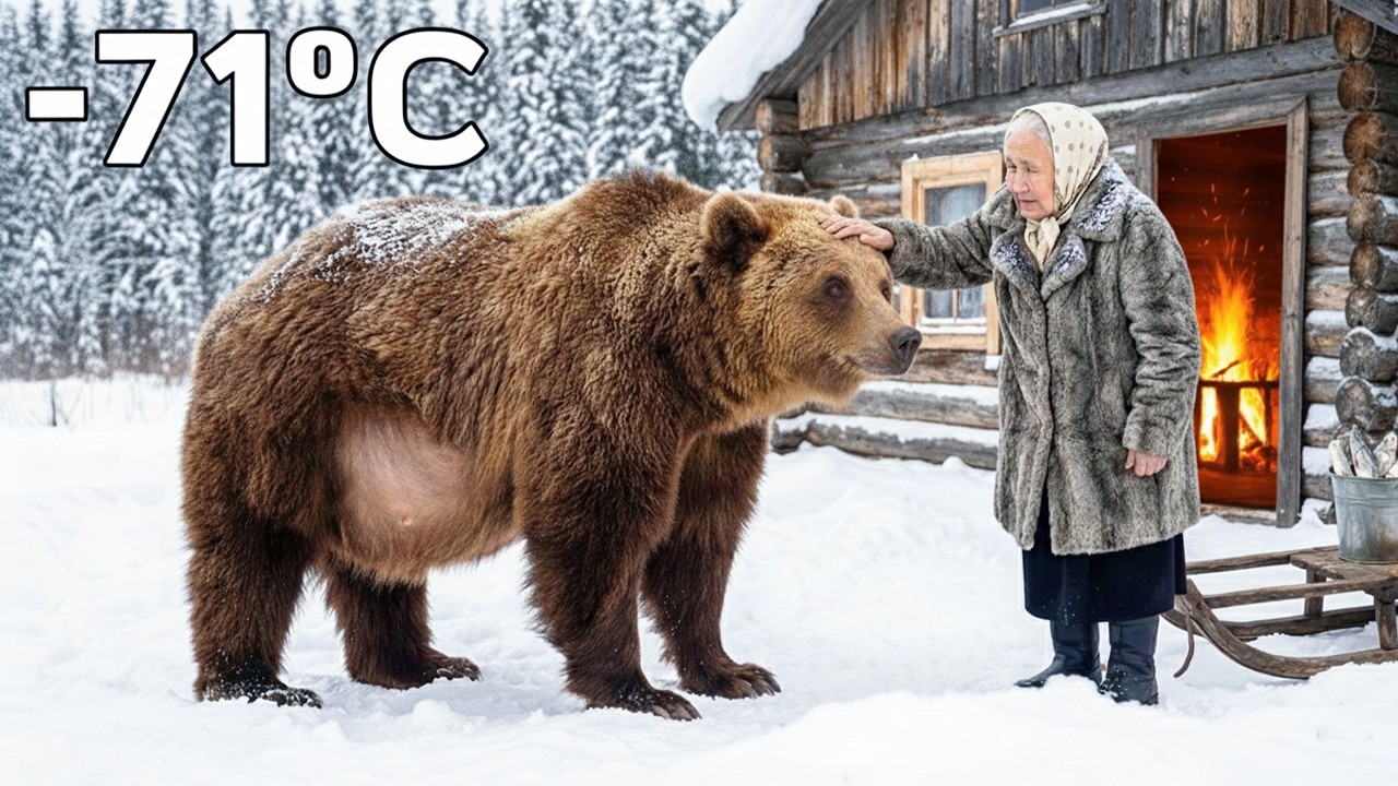 The Bear She Raised as a Cub Returned Pregnant to Her Door Years Later in -71°C Siberia🐻