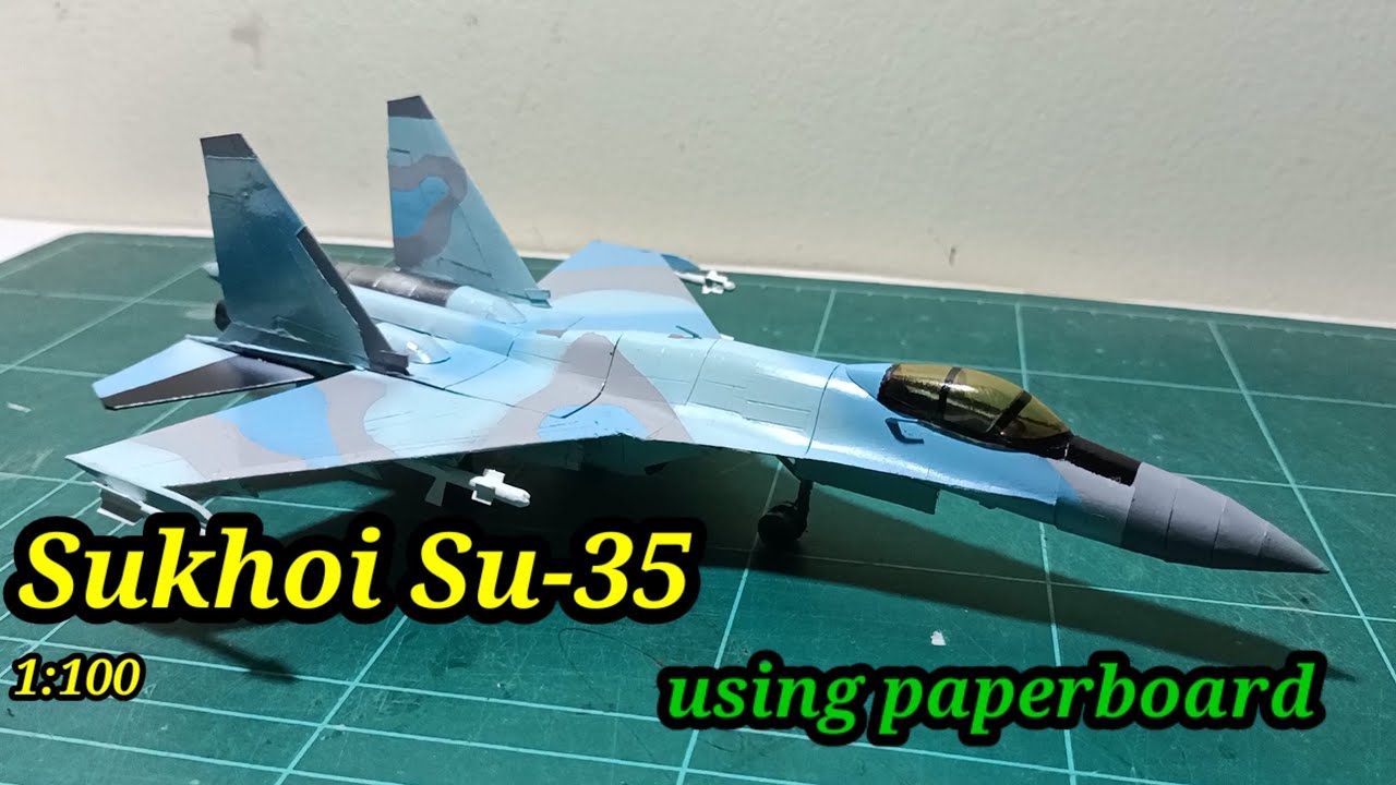 How to make Sukhoi Su-35 | DIY fighter plane #sukhoi35 #flanker #papermodel #alipbata #johndenver