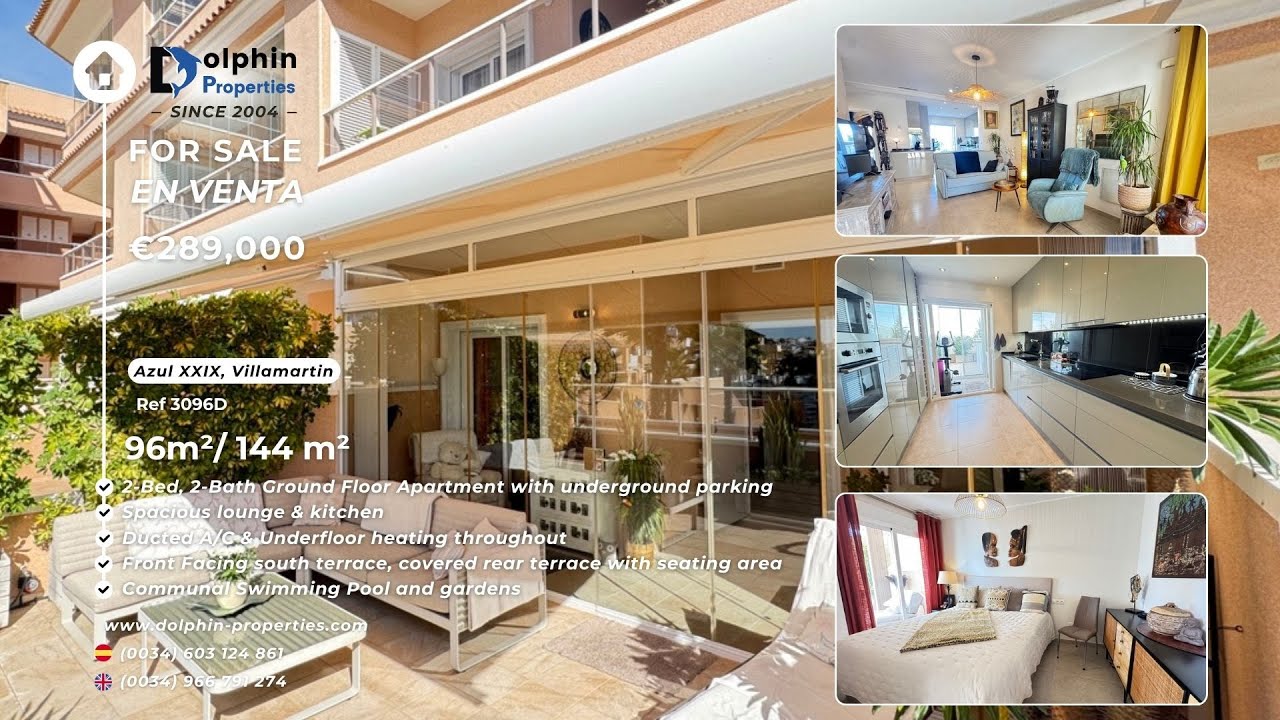 2 Bed / 2 Bath Apartment in Villamartin 3096D