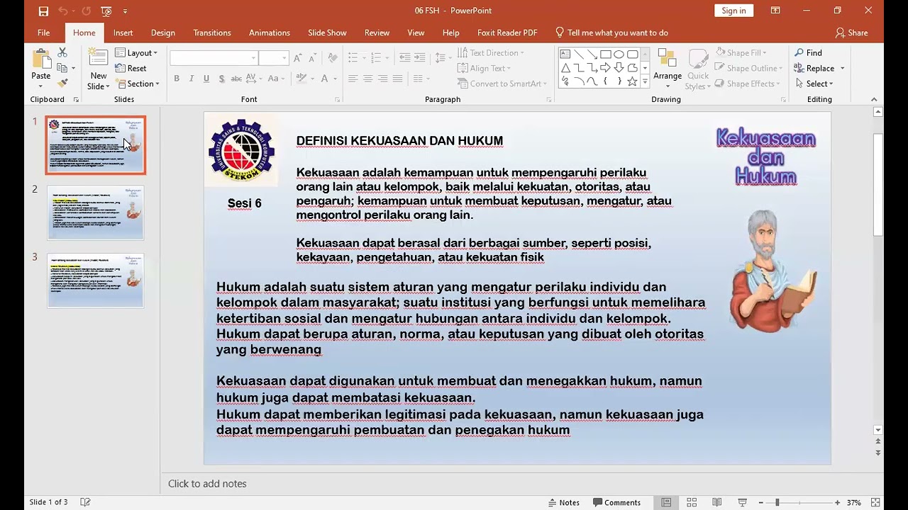 06 FSH Kekuasaan dan Hukum 1