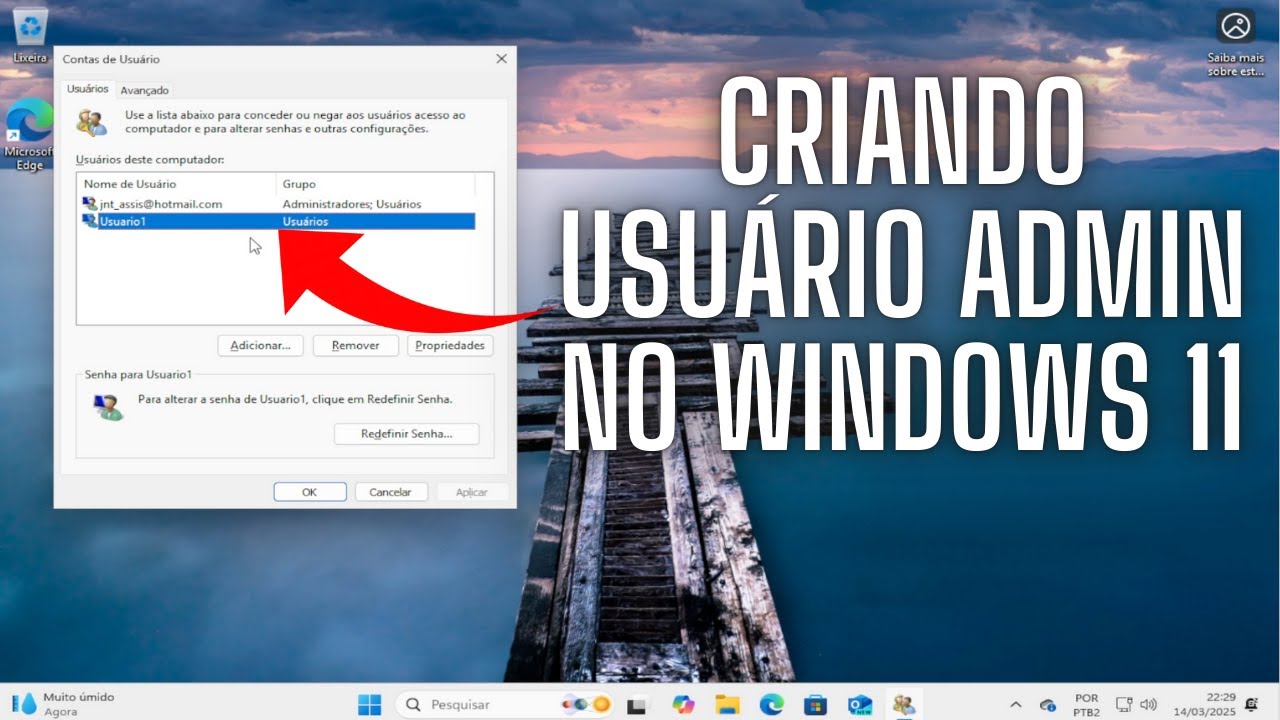 CRIANDO USU&Aacute;RIO ADMINISTRADOR NO WINDOWS 11