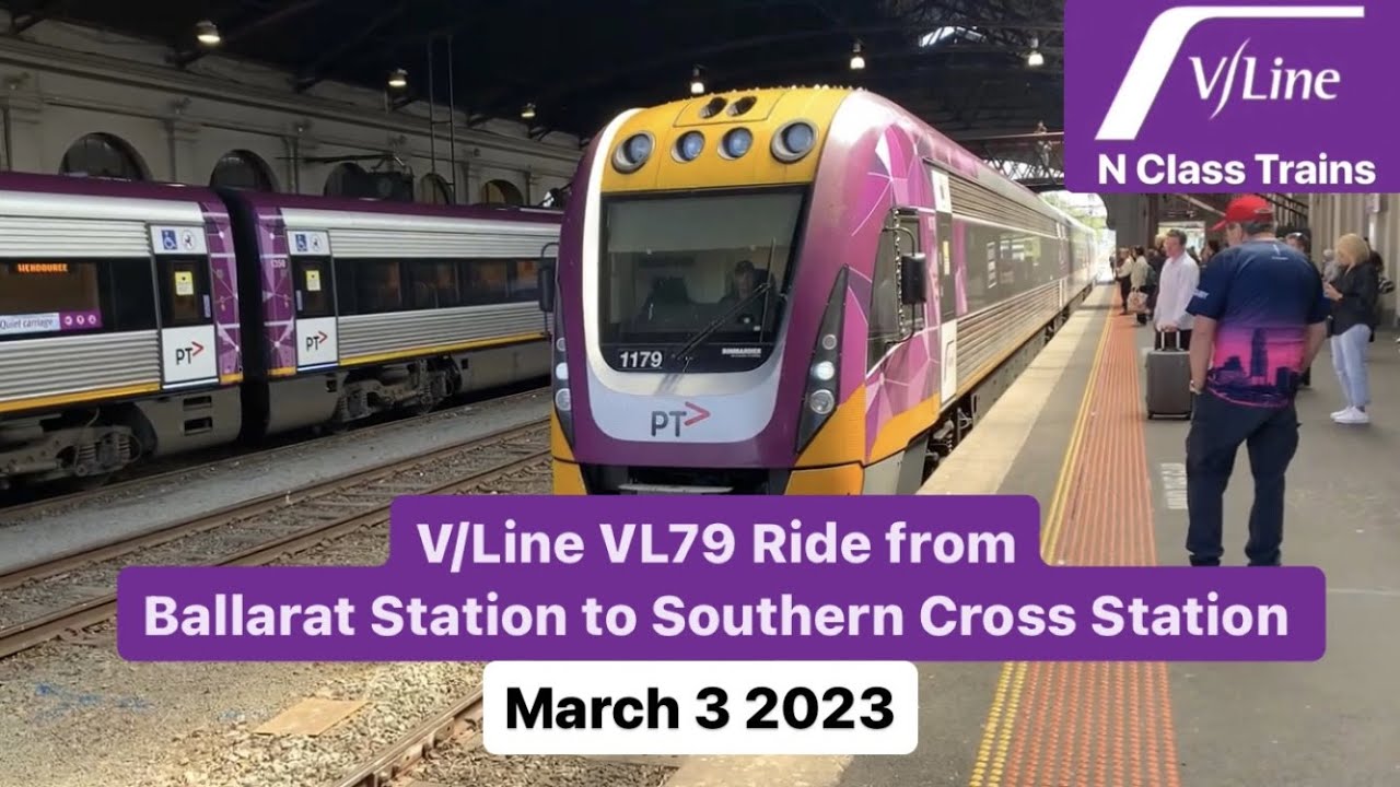 V/Line VL79 Ride from Ballarat Station to Southern Cross Station (Full Trip)
