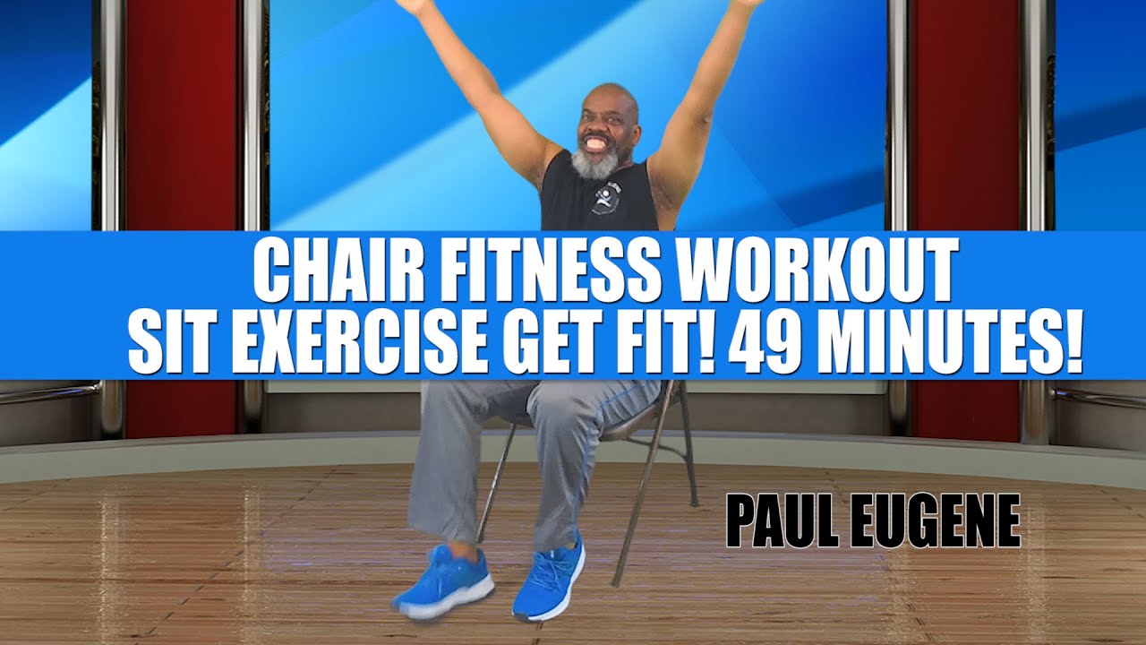 Chair Fitness Workout | Seated Aerobics For Limited Mobility | 49 Minutes | Sit Exercise Get Fit!