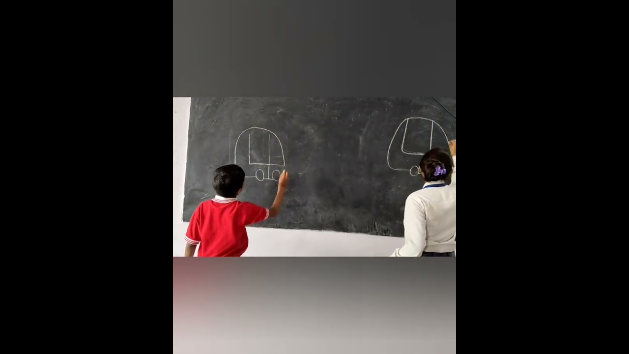 Activity (Draw a Car by using number 4) #VRPS Ramnagar