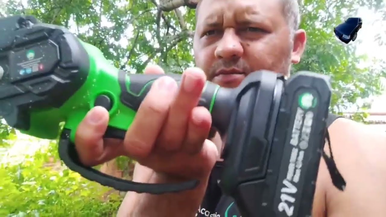 VALE A PENA COMPRAR UMA SERRA ELÉTRICA A BATERIA, COMPREI E TESTEI PRA VER.