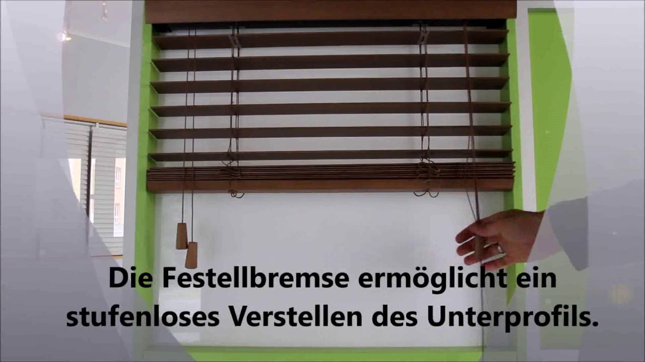 Bedienung unserer günstigen Topdeal Holzjalousien