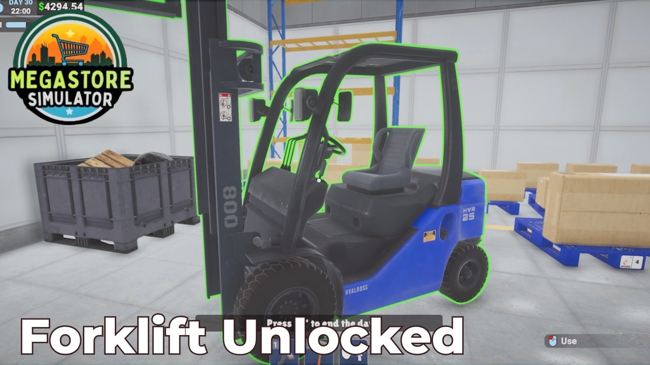 Megastore Simulator (Early Access) | Forklift Unlocked, Upstairs Expansion & More Electronics