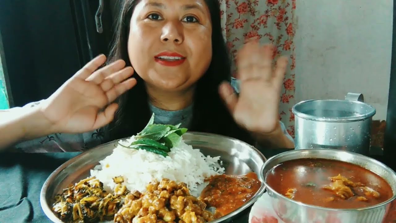 RICE AND CHICKEN SOUP MUKBANG//CHICKEN RICE CHANA ACHAR MUKBANG 😋