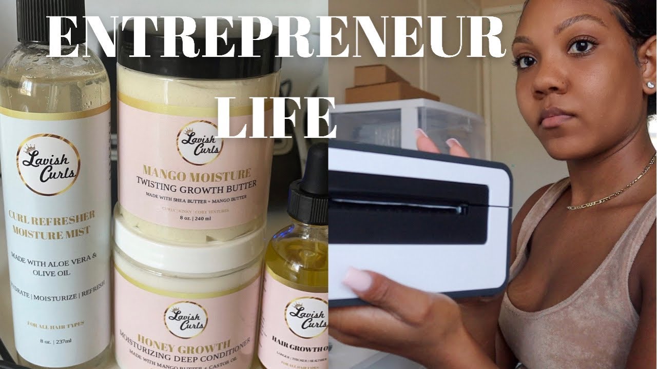 WATCH ME PACKAGE ORDERS FOR MY NATURAL HAIR BUSINESS + NEW PRINTER | ENTREPRENEUR LIFE EP. 23