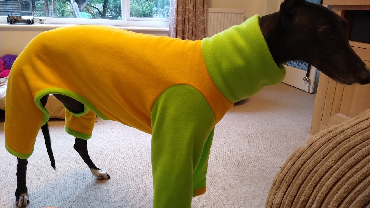 DIY Full Greyhound Pyjamas // Polar Fleece, Dual Colour