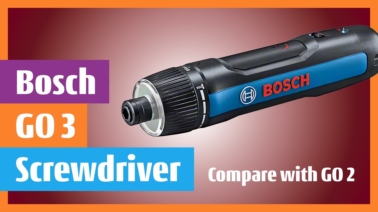 Bosch GO 3 versatile screwdriver LED for delicate applications preview vs. GO 2 compare  #boschtools