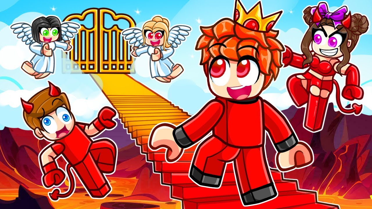 Entkomme HÖLLE in den HIMMEL in Roblox mit VERRÜCKTEN FAN MÄDCHEN!