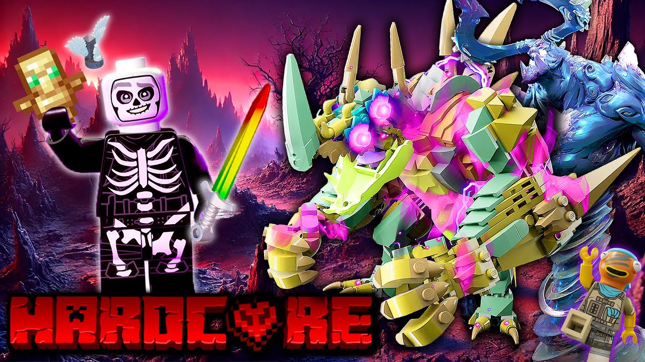 【究極】ハードコア100日間サバイバル！❄️🔥💀🌪️⚡【レゴ×フォートナイト】