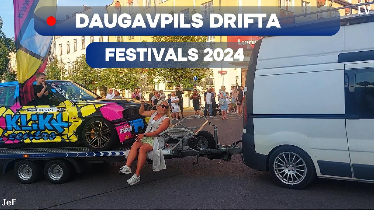 Daugavpils drifta festivāls 2024 Фестиваль дрифта Парад участников Показ автомобилей