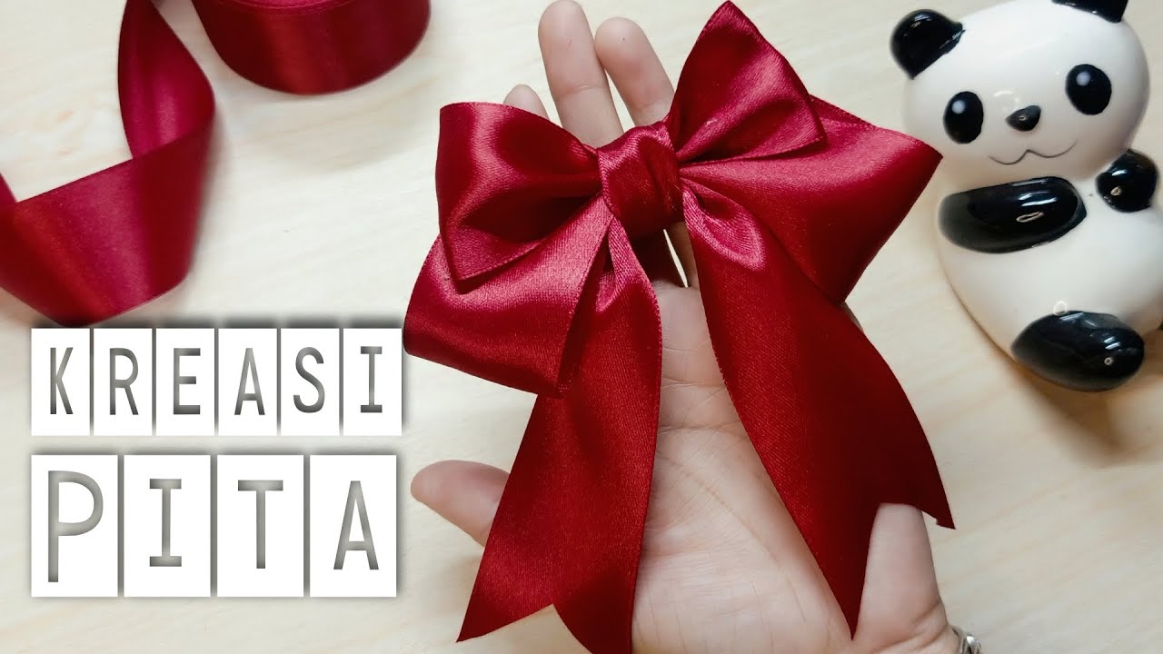 Tutorial Membuat Kreasi Simpul Pita dari Pita Satin