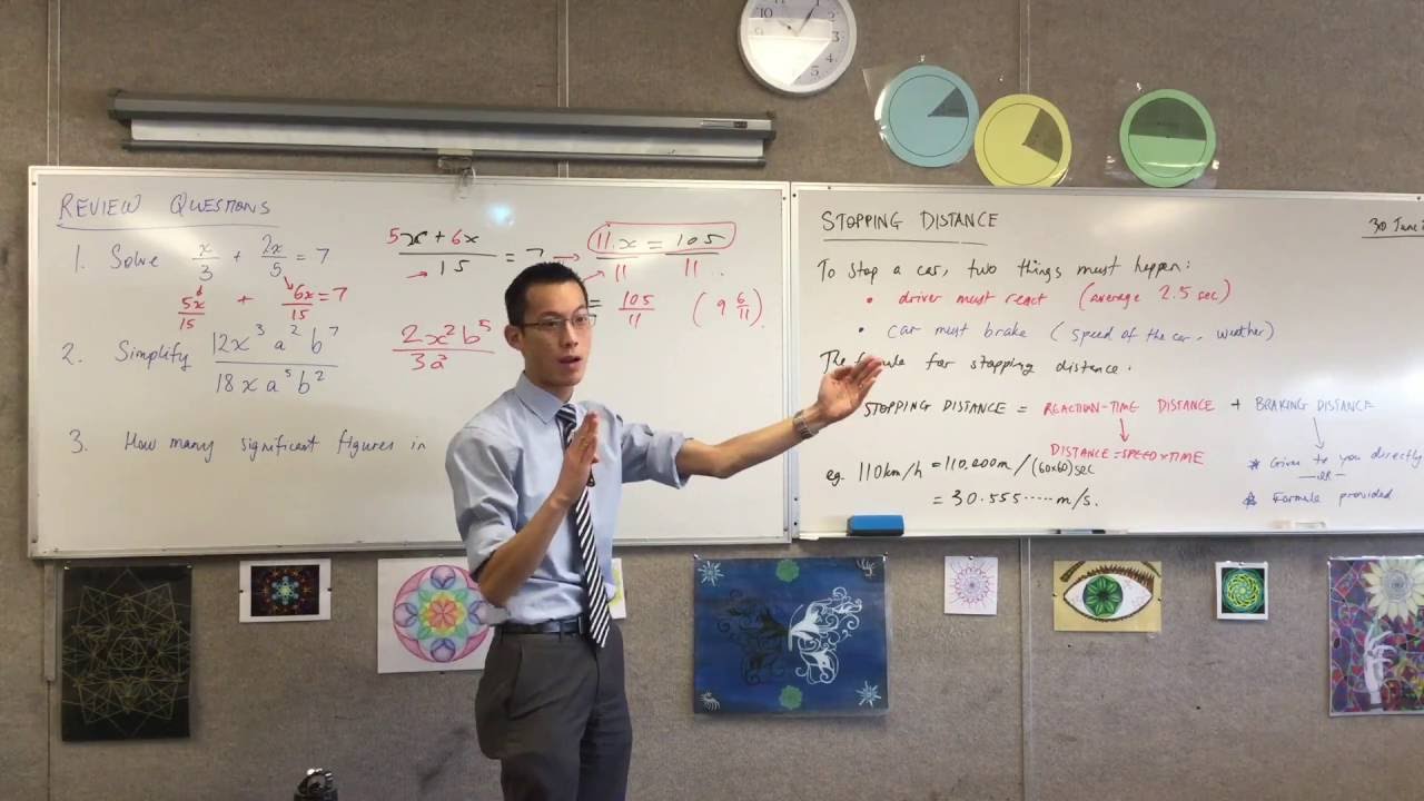 Stopping Distance (Factors affecting Stopping Distance and calculating it mathematically)