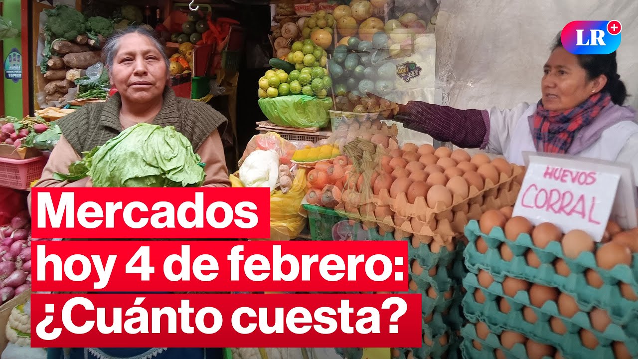 🔴¿CUÁNTO CUESTA? Precios en MERCADOS: pollo, papa y otros HOY 4 de febrero Perú | #EnVivoLR