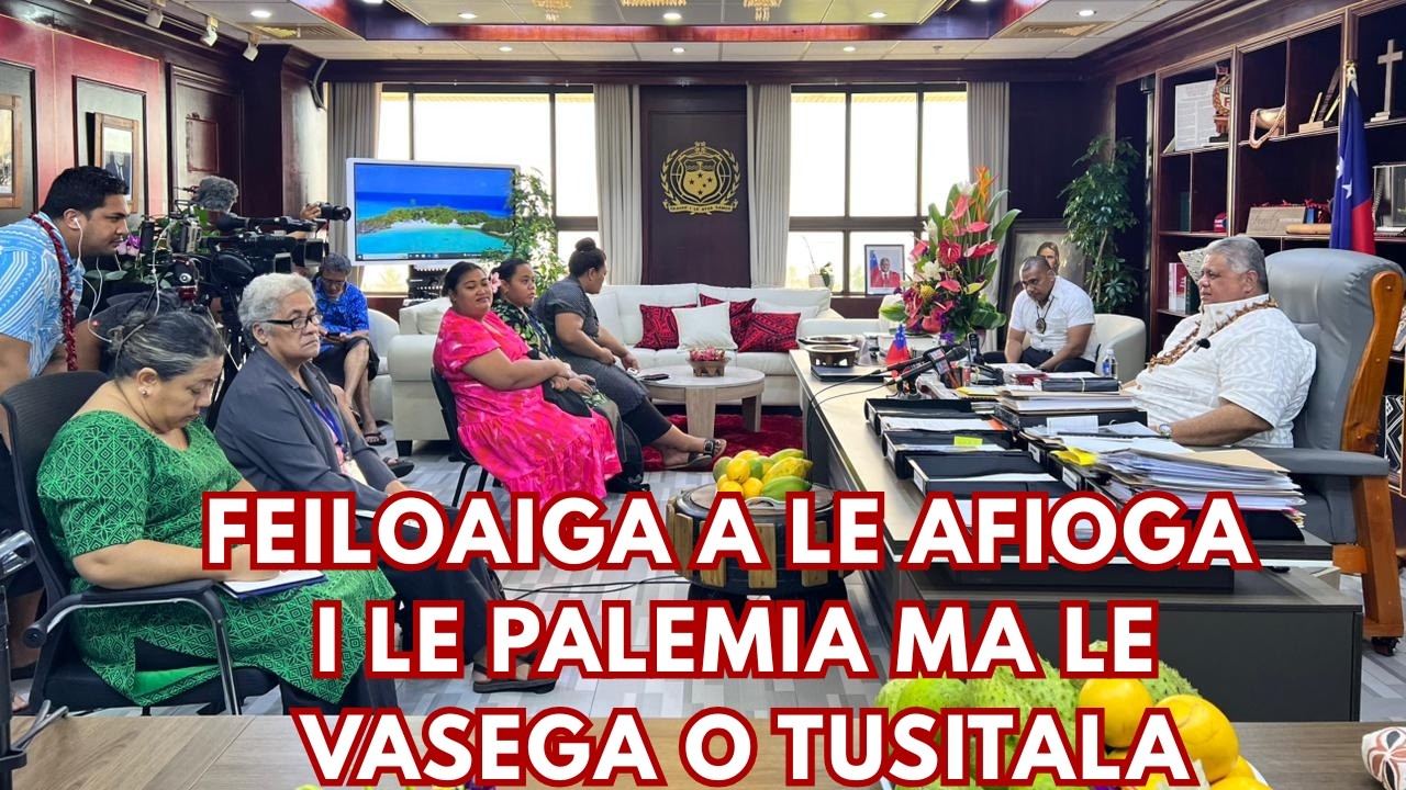 FEILOAIGA A LE AFIOGA ILE PALEMIA MA LE VASEGA O TUSITALA, ASO LULU 18 MATI 2026