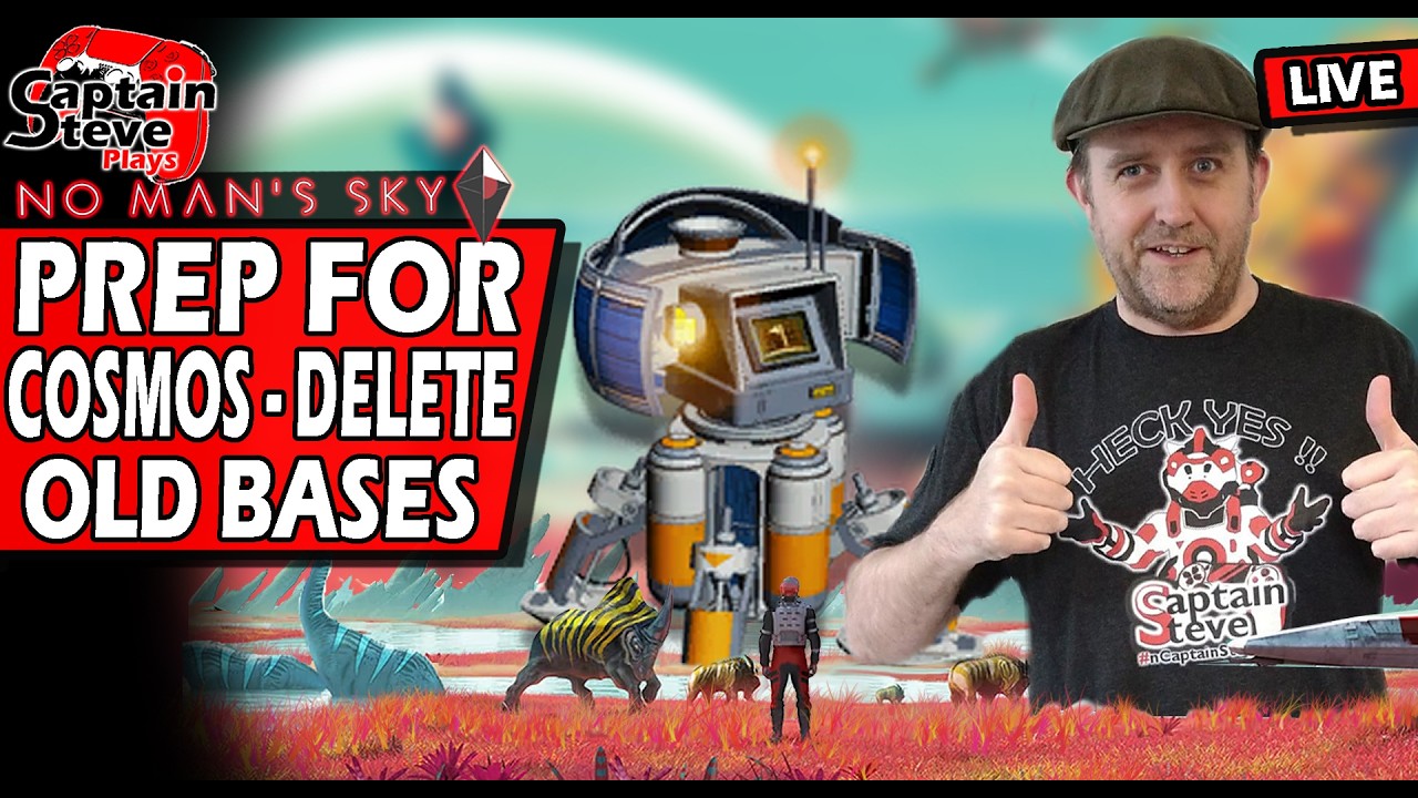 No Man's Sky - Cosmos Prep - Visiting & Deleting Bases - Chatting - Live