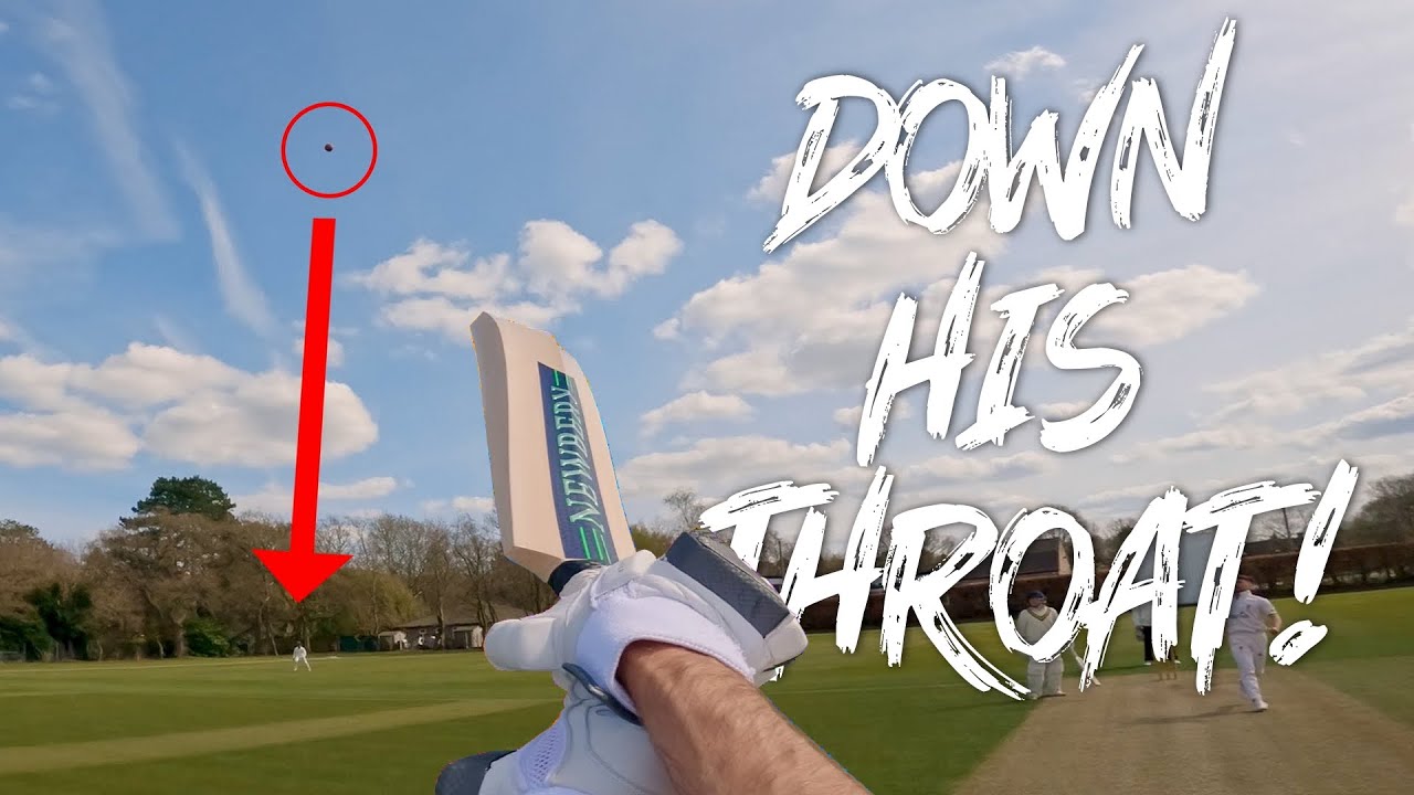 Solid opening knock - GoPro Village Cricket POV