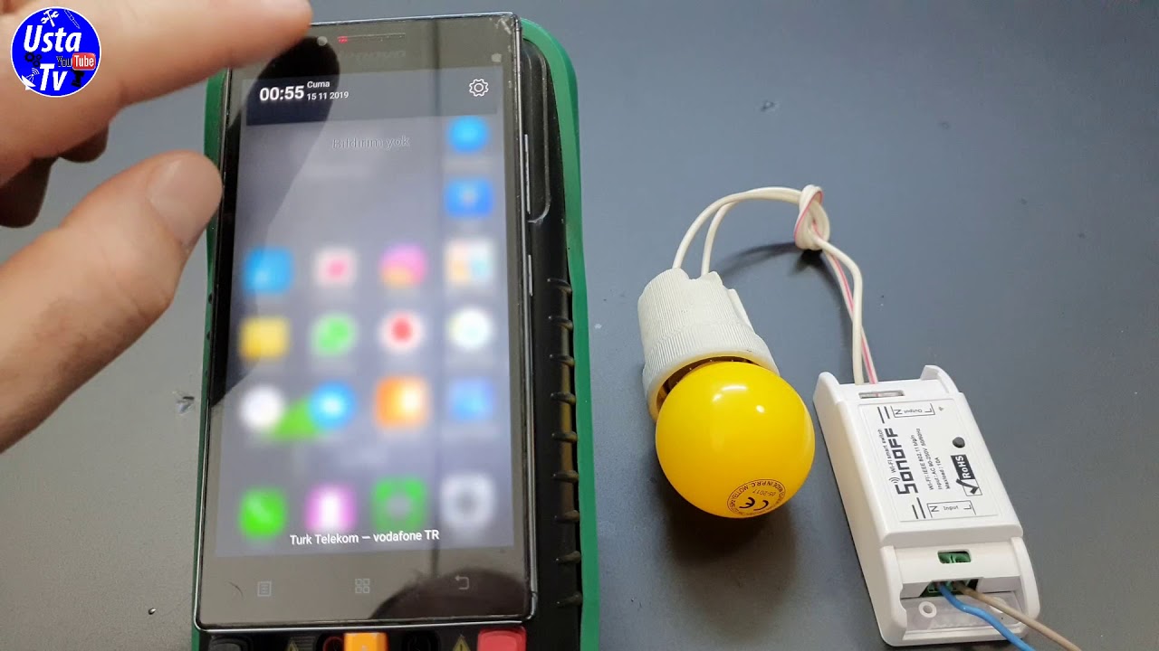 Telefonla uzaktan kontrollü anahtar