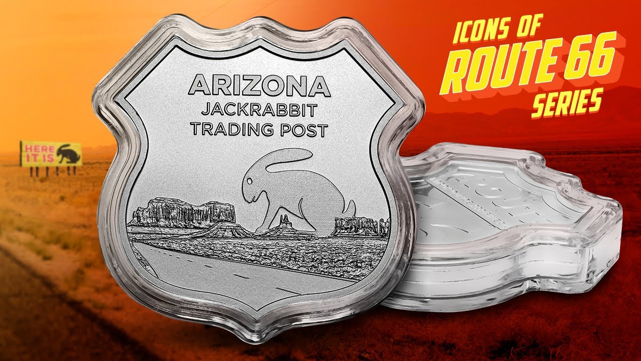 Arizona Jack Rabbit Trading Post - Icons of Route 66 (1 oz Silver)