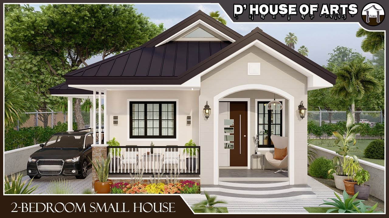 2 BEDROOM | 69 SQM.(6m x 11.5m) | 742 SQFT. | Simple House Design | Small But Beautiful House Design