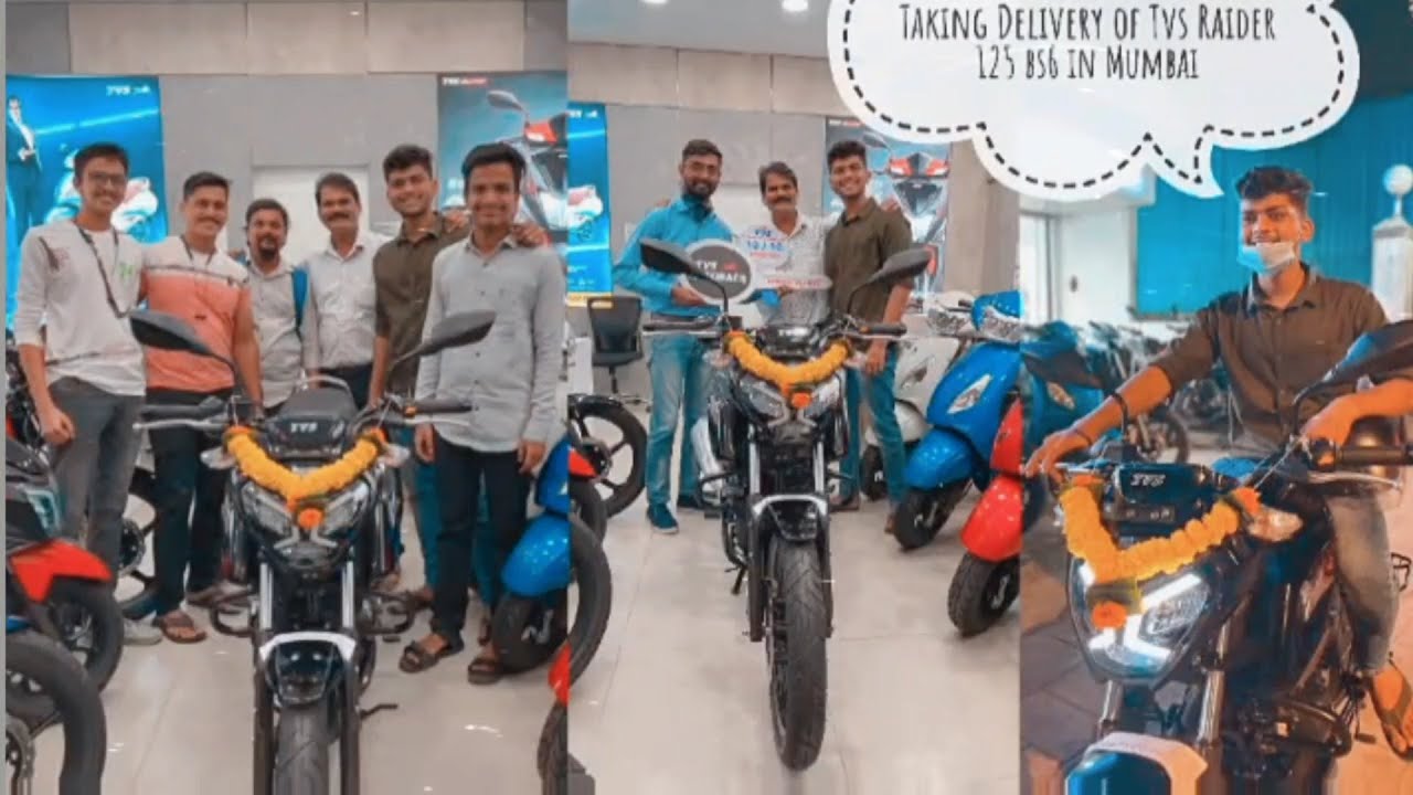TAKING DELIVERY OF NEW TVS RAIDER 125 BS6 IN MUMBAI