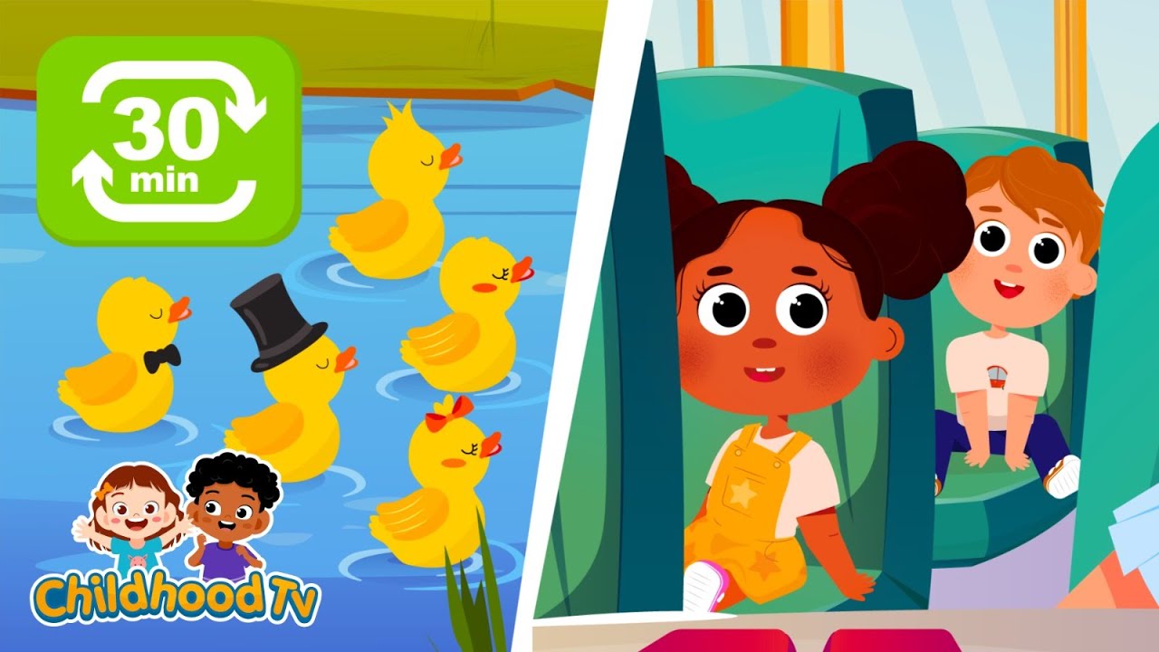 Five Little Ducks & More | 30-minute session | Learn with ChildhoodTV