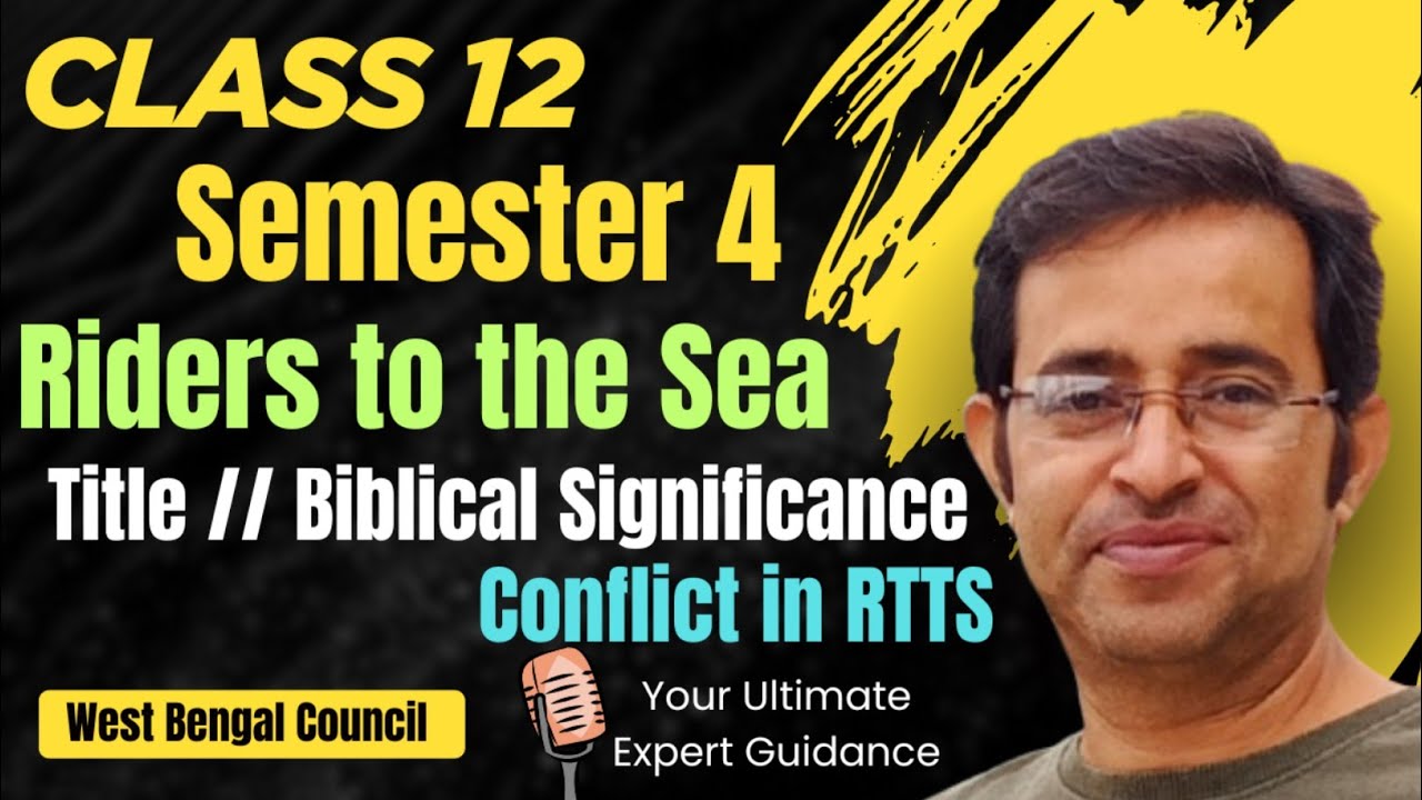 Title of Riders to the Sea//Biblical Significance of the Title//Conflict in RTTS//Class 12 4th Sem