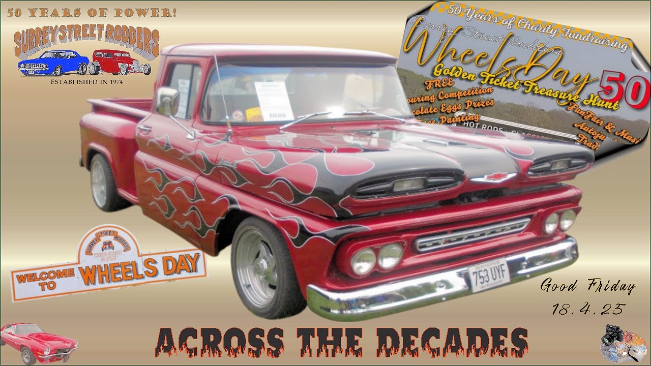 Wheels Day 2025 The BEST of UK Hot Rods, American, Custom Cars Surrey Street Rods 50th Anniversary!