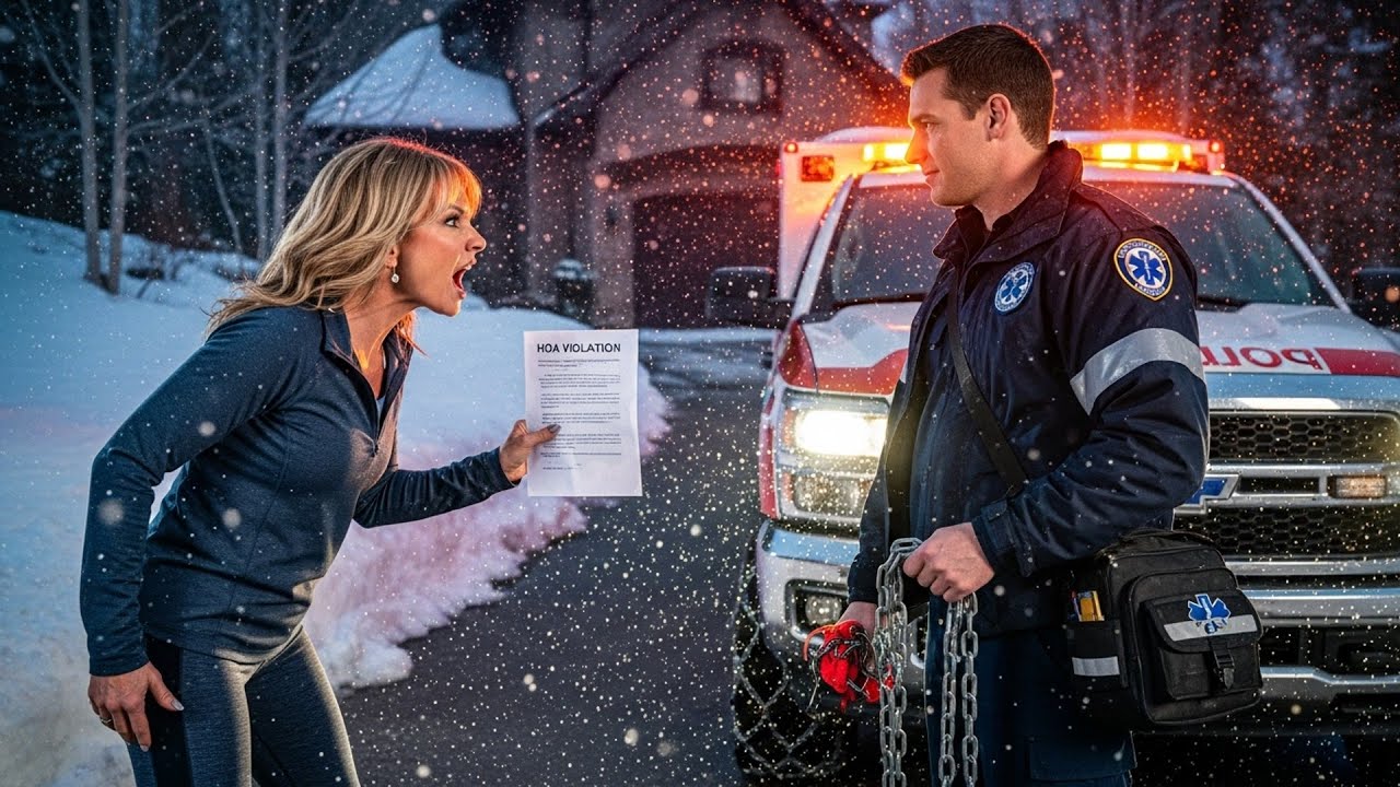 HOA Banned My Snow Chains After April, Too Bad I'm Their Only Paramedic Who Can Reach Them