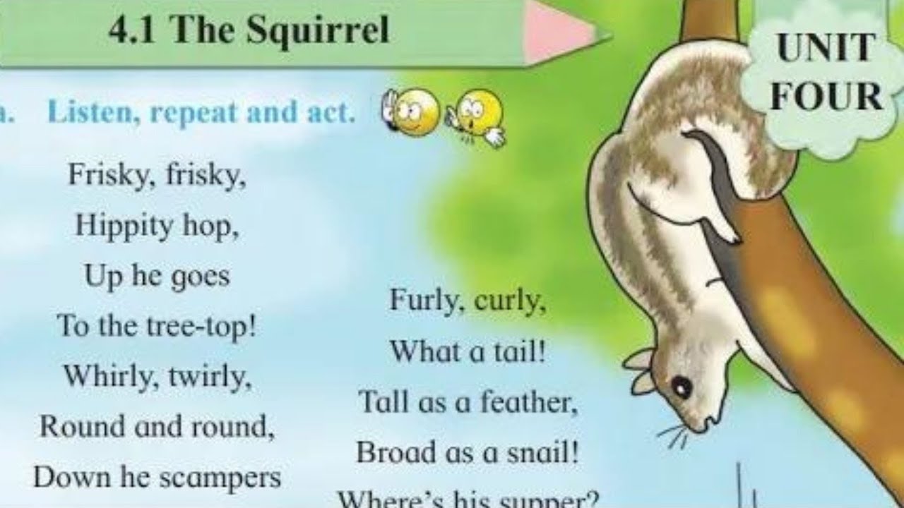 4.1 The squirrel | std 2 | class 2 | english | #the_squirrel #std_2 #squirrel #iytta_dusri