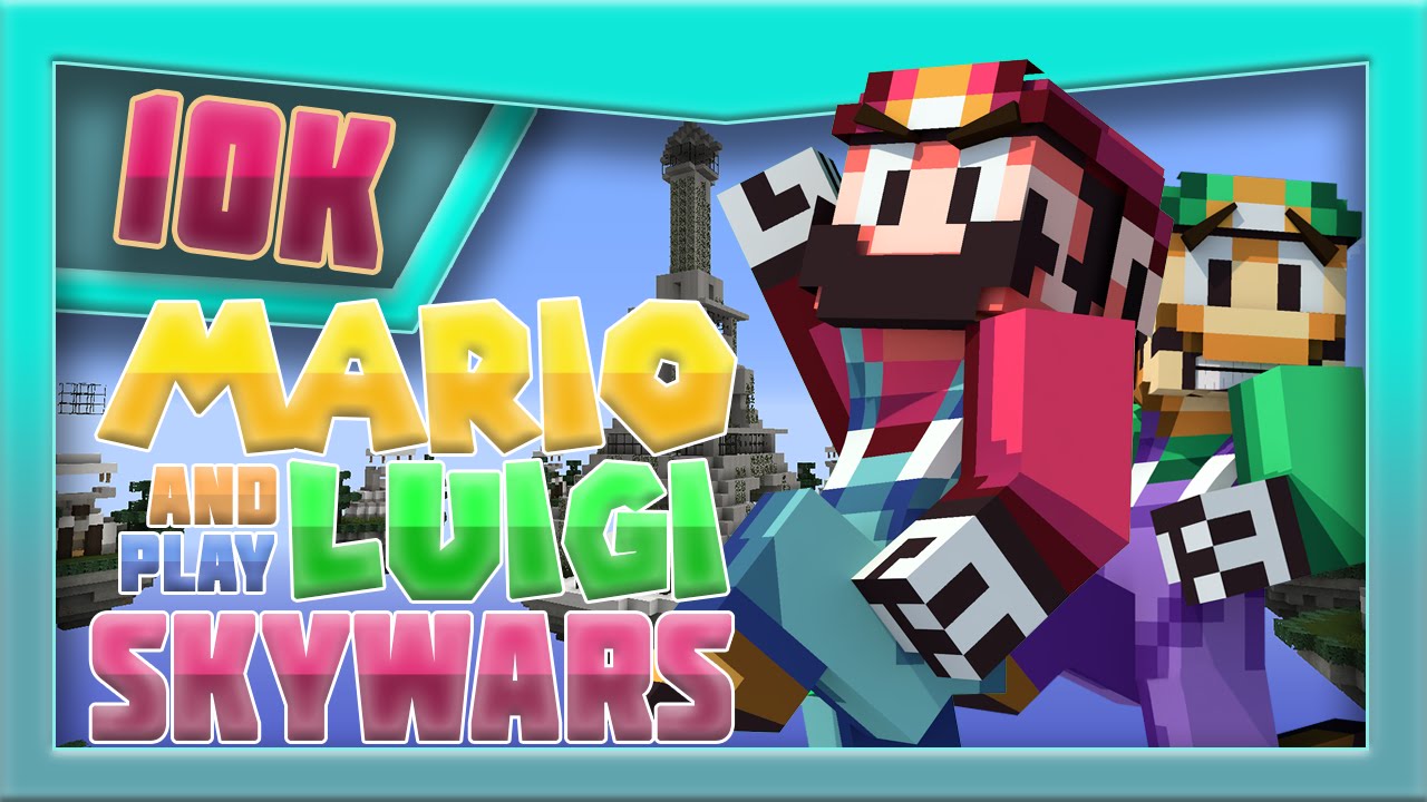 Mario And Luigi Play: Minecraft Skywars | 10.000 SUBSCRIBER SPECIAL
