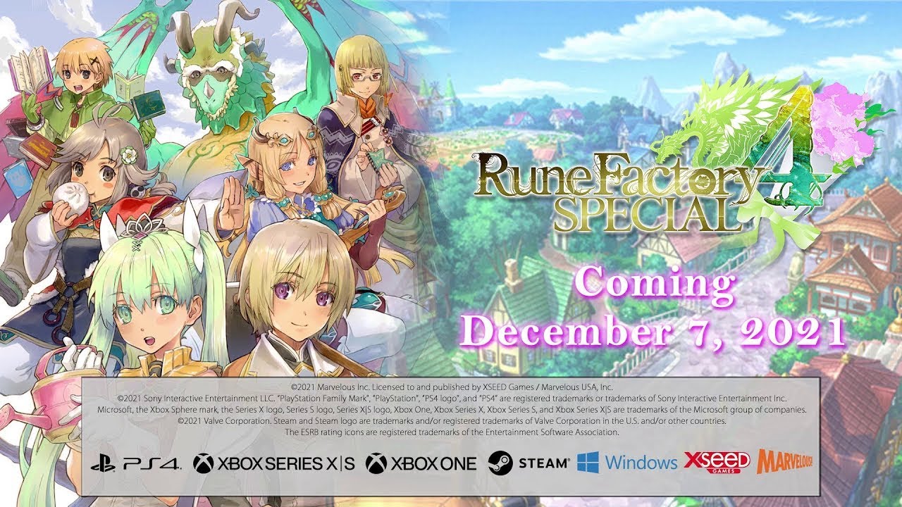 Rune Factory 4 Special - PC, Xbox One, and PS4 Launch Trailer