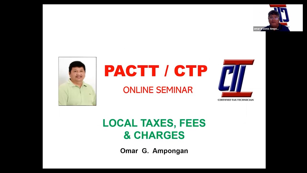 Local Taxes, Fees & Charges