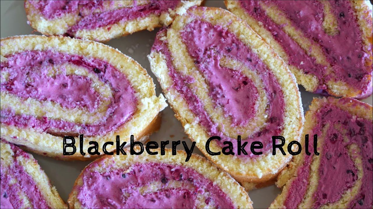 Easy Blackberry Cake Roll - Cake Roll Recipe