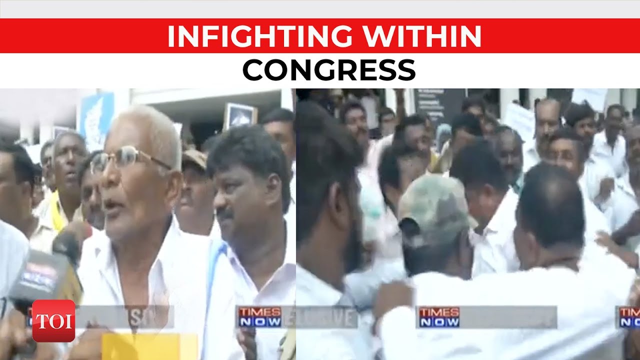 Karnataka Elections 2023: Ticket tussle hits Congress, workers stage protest outside office