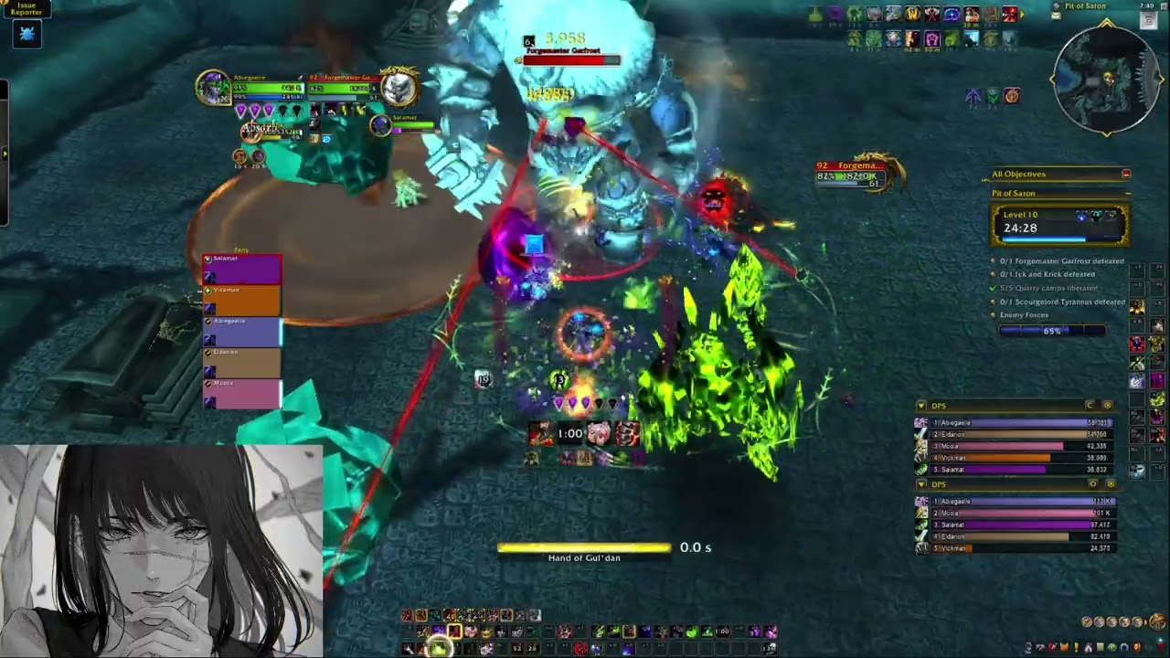 +10 Pit of Saron | 12.0 Midnight Beta M+ | Demonology Warlock First Look