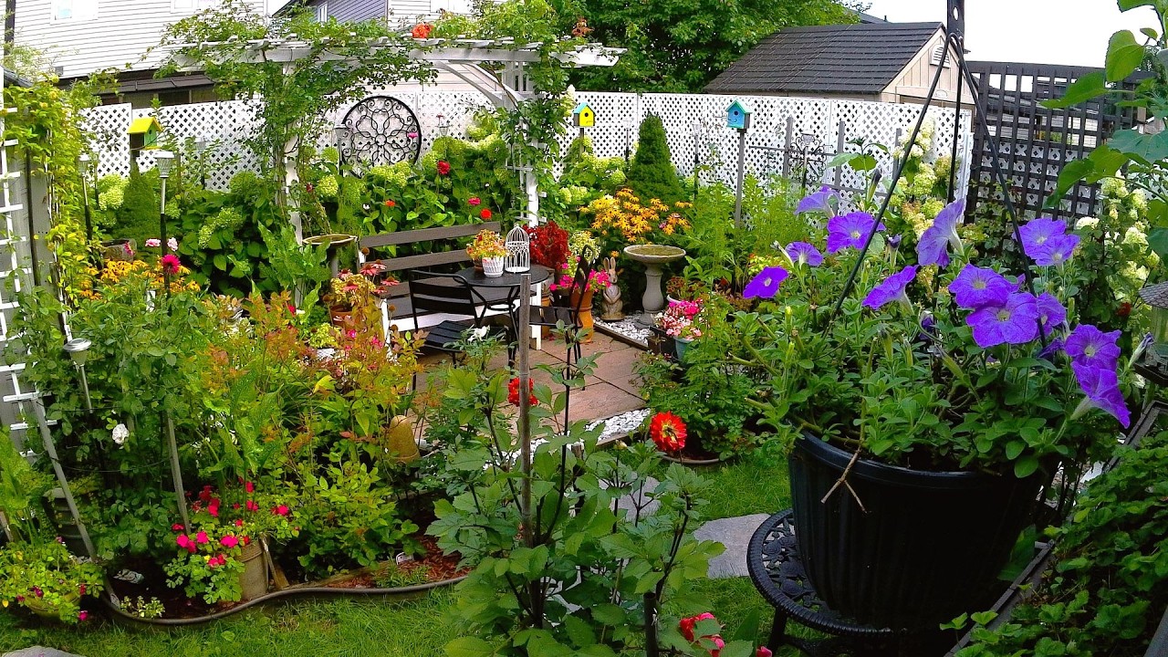SEPTEMBER RELAXING TINY GARDEN TOUR | Plants Flowers and Birds #garden #flowers #new #relaxing