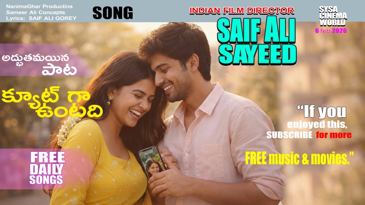 Official Music  | CUTE GA UNTADI | Latest TELUGU ROMANTIC SONG  | SAIF ALI SAYEED