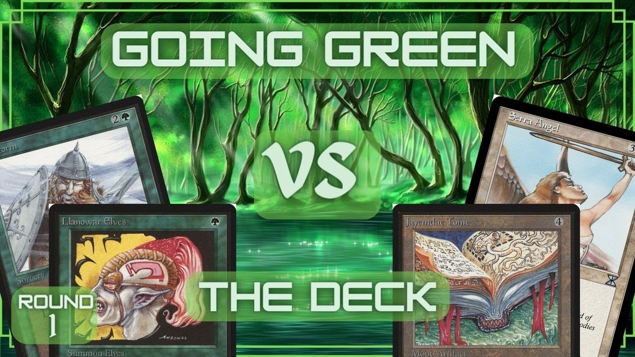 Mtg Old School: Green aggro VS The Deck ( Tron Wars 1.0 )