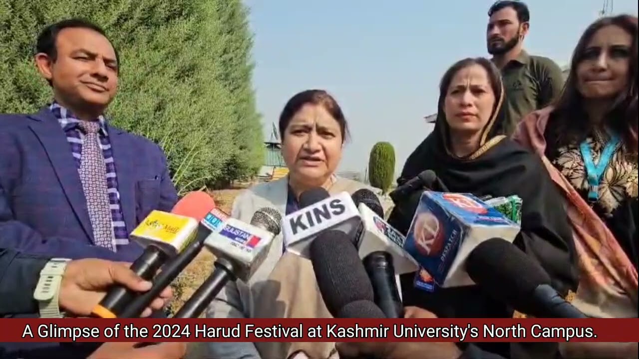A Glimpse of the 2024 Harud Festival at Kashmir University's North Campus.